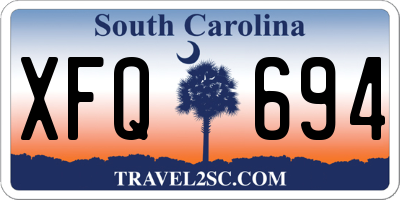 SC license plate XFQ694