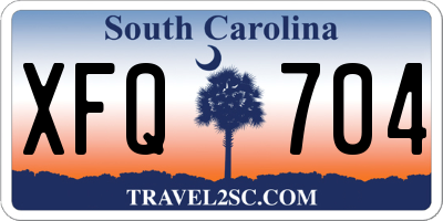 SC license plate XFQ704