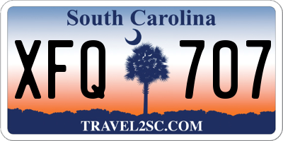 SC license plate XFQ707