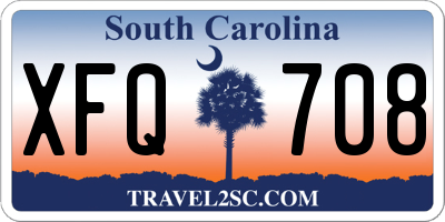 SC license plate XFQ708