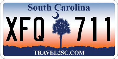 SC license plate XFQ711