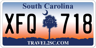 SC license plate XFQ718