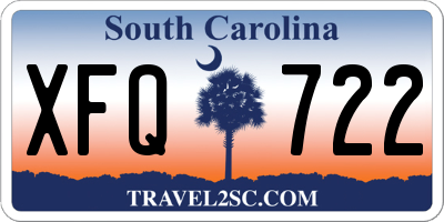 SC license plate XFQ722