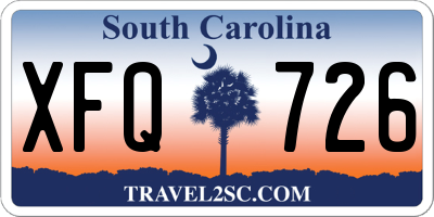 SC license plate XFQ726