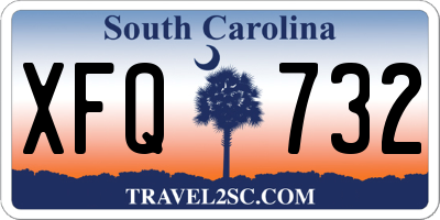 SC license plate XFQ732