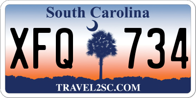 SC license plate XFQ734