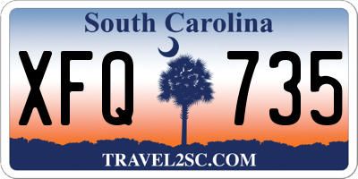 SC license plate XFQ735