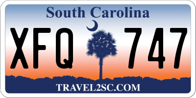 SC license plate XFQ747