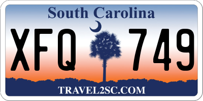 SC license plate XFQ749