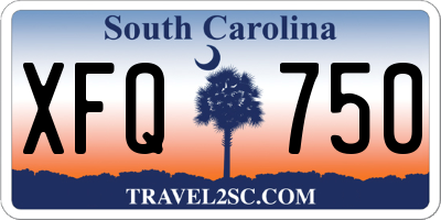 SC license plate XFQ750
