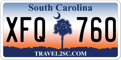 SC license plate XFQ760