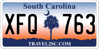 SC license plate XFQ763