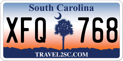 SC license plate XFQ768