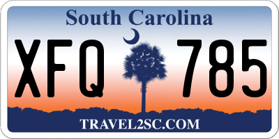 SC license plate XFQ785