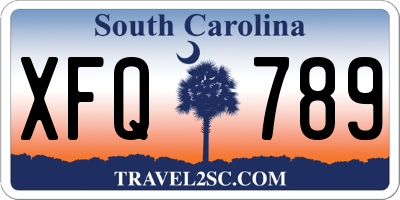 SC license plate XFQ789