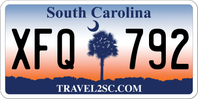 SC license plate XFQ792