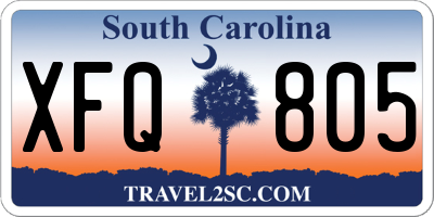 SC license plate XFQ805