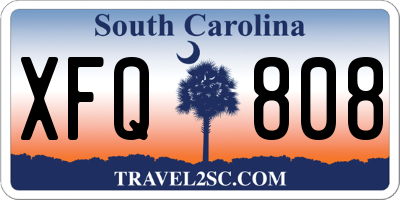 SC license plate XFQ808