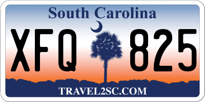 SC license plate XFQ825