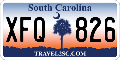 SC license plate XFQ826