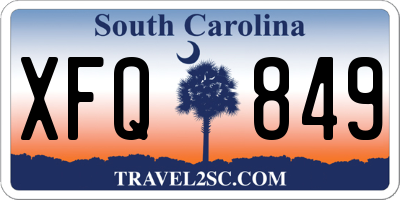 SC license plate XFQ849