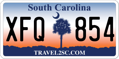 SC license plate XFQ854