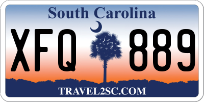 SC license plate XFQ889