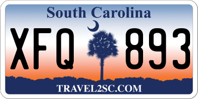 SC license plate XFQ893