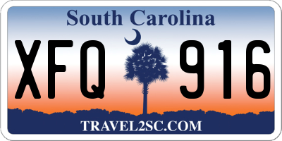 SC license plate XFQ916