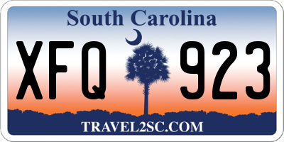SC license plate XFQ923