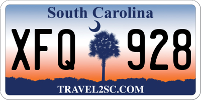 SC license plate XFQ928