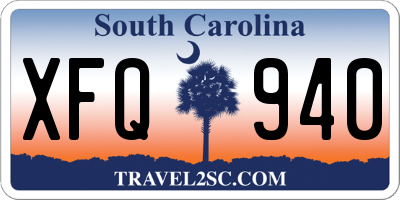 SC license plate XFQ940