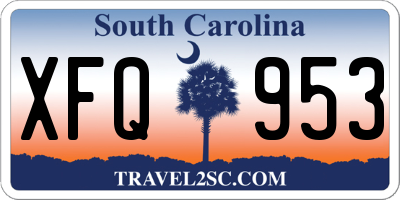 SC license plate XFQ953