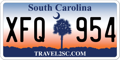 SC license plate XFQ954