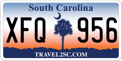SC license plate XFQ956