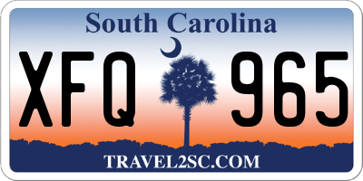 SC license plate XFQ965