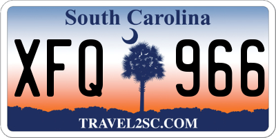 SC license plate XFQ966
