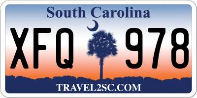 SC license plate XFQ978
