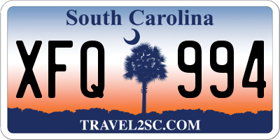 SC license plate XFQ994