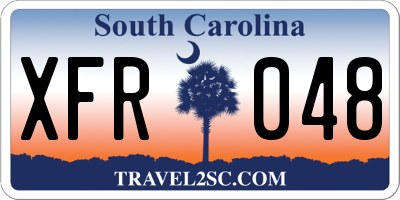SC license plate XFR048