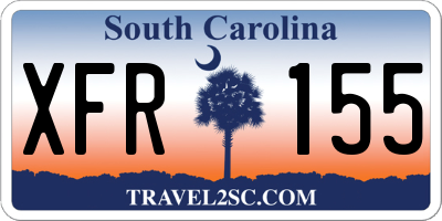 SC license plate XFR155