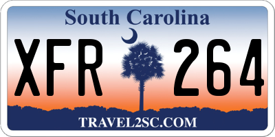 SC license plate XFR264