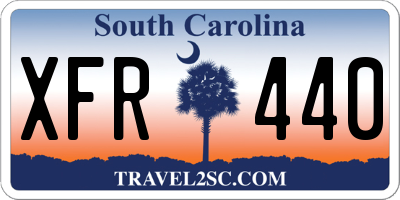 SC license plate XFR440