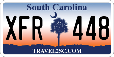 SC license plate XFR448