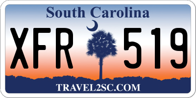 SC license plate XFR519
