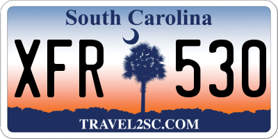 SC license plate XFR530