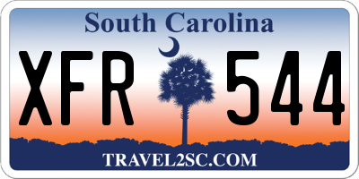 SC license plate XFR544