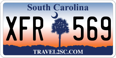 SC license plate XFR569