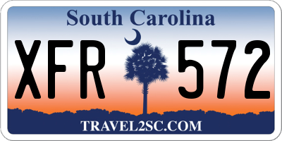 SC license plate XFR572