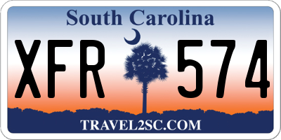 SC license plate XFR574